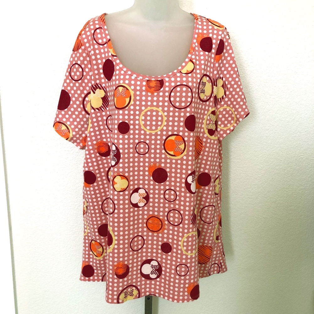 NEW Womans Disney Lularoe Minnie Mouse shirt 3XL